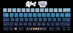 ⁦Moon -keyboard sticker⁩ - الصورة ⁦2⁩