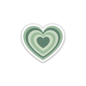 Grean Heart- Sticker