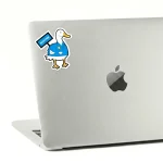 ⁦Ducktor  blue- sticker⁩ - الصورة ⁦2⁩
