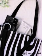 ⁦Tote Bag - Zebra⁩ - الصورة ⁦4⁩