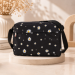 Black Daisy Laptop Sleeve -15.6 inch bag