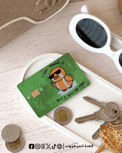 i will cry first -Visa Sticker
