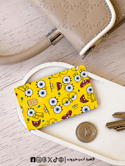Visa Sticker - SpongeBob SquarePants Cartoon pattern