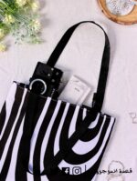 ⁦Tote Bag - Zebra⁩ - الصورة ⁦3⁩