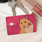 mouse pink -Visa Sticker