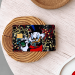 donald duck Counting money -Visa Sticker