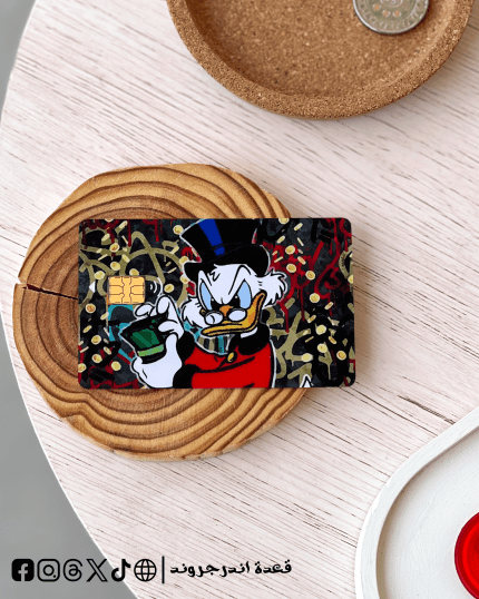 donald duck Counting money -Visa Sticker