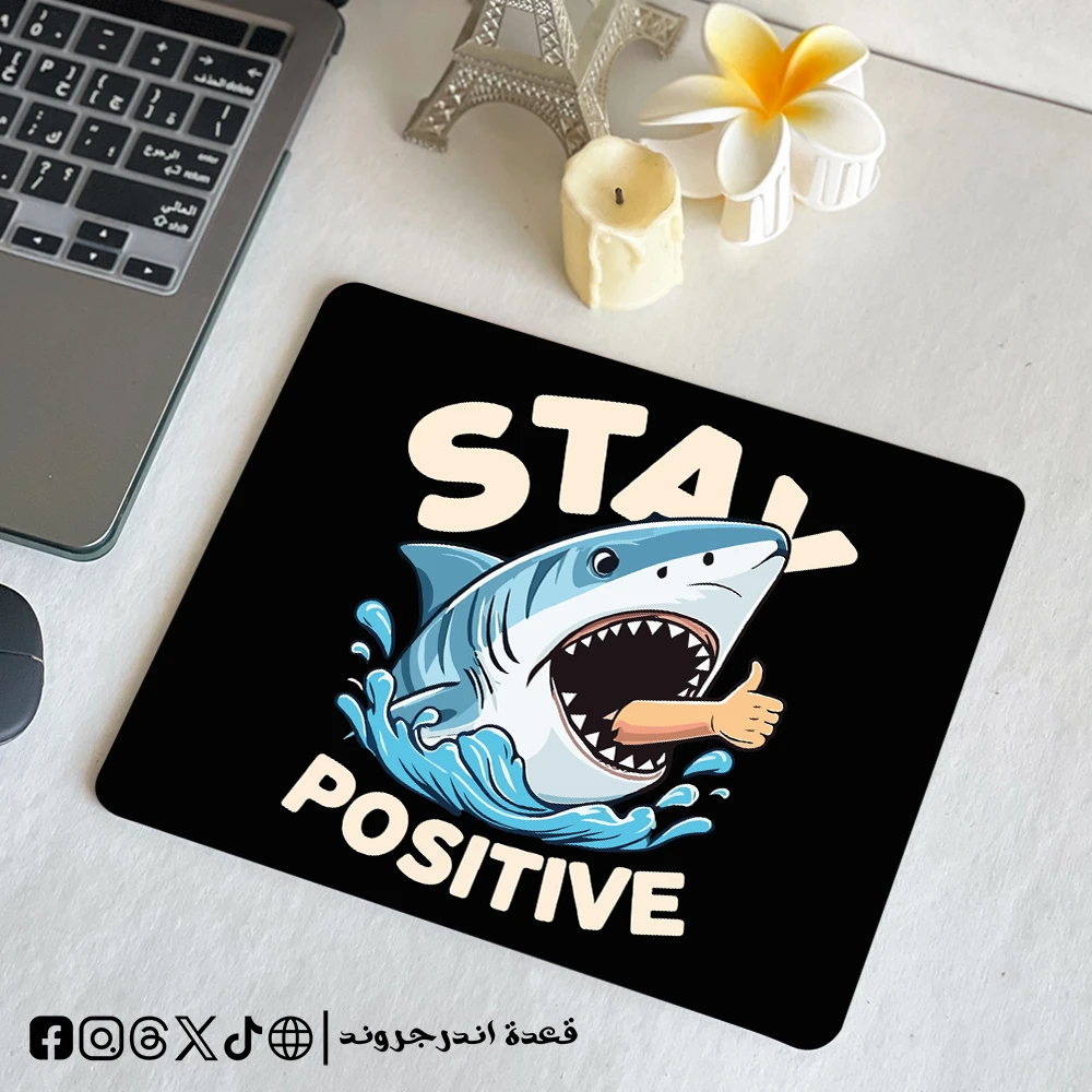 4JaankllH7QefzpOORmZQWFFj5dV16XX9jQYPnrq.webp Stay positive - mouse pad - الصورة 1