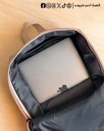 Beige Corduroy -Backpack - الصورة 6