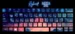 ⁦Red Clouds -keyboard sticker⁩ - الصورة ⁦2⁩
