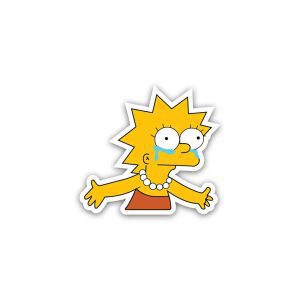 Lisa Simpson  Cartoon The Simpsons- sticker