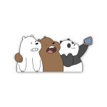 - stickerWe bare bear Three Bears 3 Bears taking Selfie
