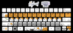 White Cats -keyboard sticker - الصورة 2