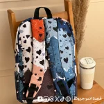 ⁦Painted hearts -bag⁩ - الصورة ⁦3⁩
