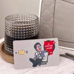 3aat Ana myhmnesh el flos -Visa Sticker