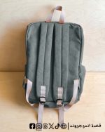 Mint green Corduroy -Backpack - الصورة 2