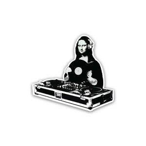 Mona Lisa DJ- sticker