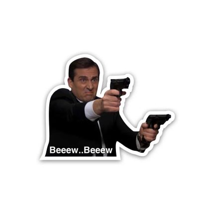 Michael Scott The Office Series beew beew- Sticker