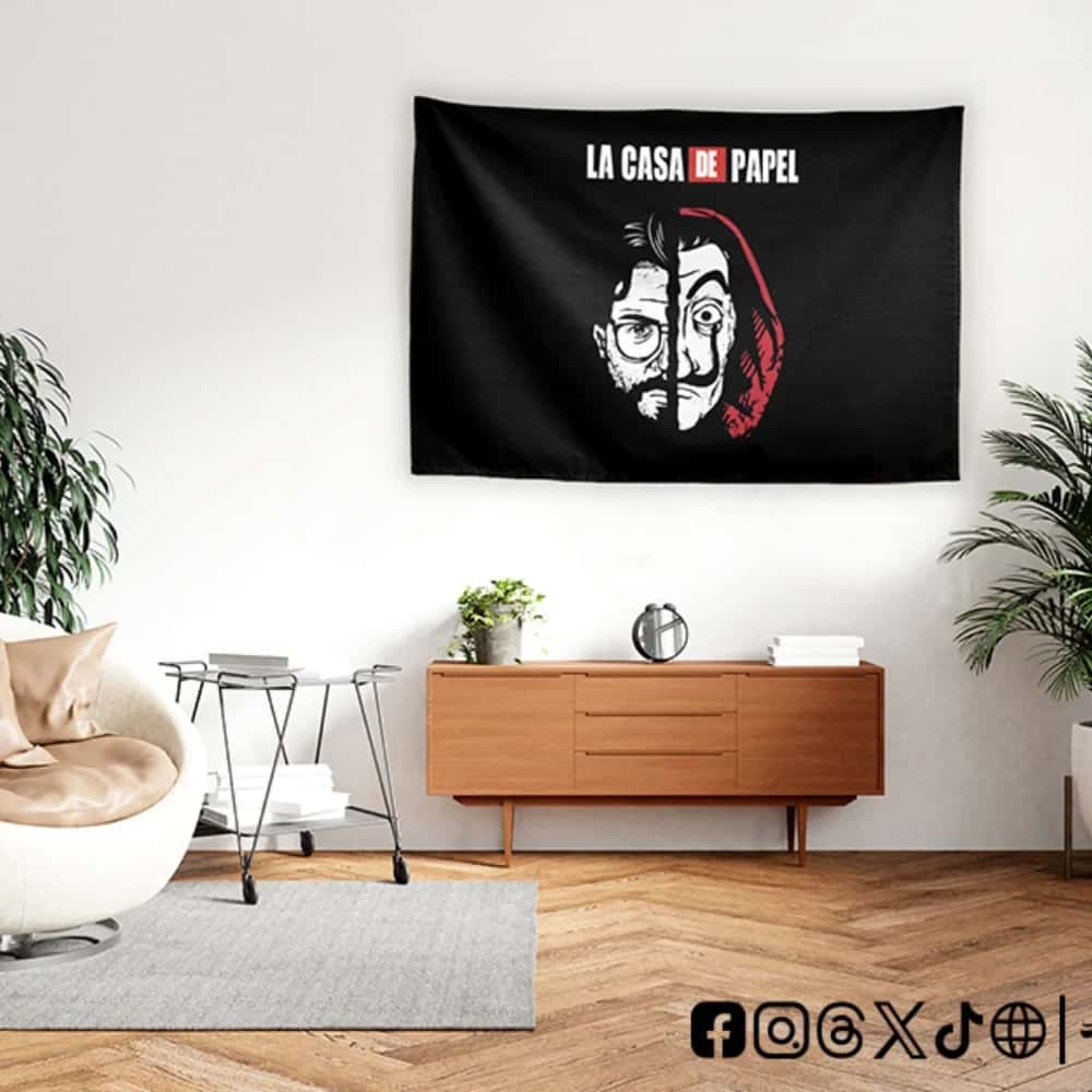 CtQlJ7MkvDOfc0eaOqFdMCA1bS6ygq9LIhWBQAiN.jpg La Casa De Papel Series -flag - الصورة 1