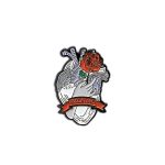 Heart with Rose -Metal