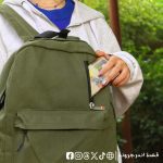 ⁦Olive Color Basic -Backpack⁩ - الصورة ⁦2⁩