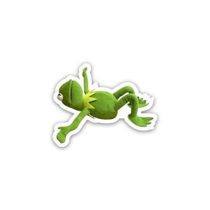 Kermit Frog meme- sticker