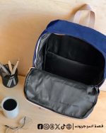Navy blue Corduroy -Backpack - الصورة 5