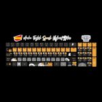 Cats (Arabic - English- Spanish)- keyboard sticker