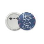 never give up- blastic badge