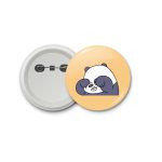 Panda - - blastic badgewe bare bear 3 Bears  the three Bears  yellow