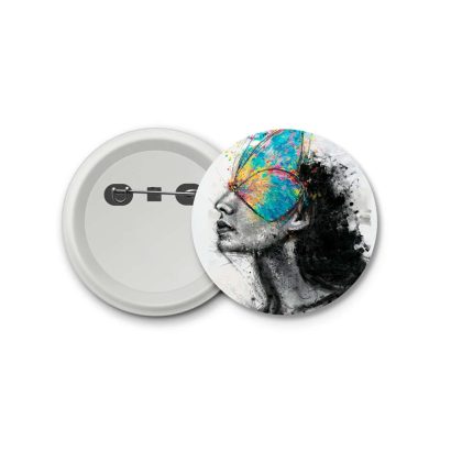 Butterfly Girl- blastic badge