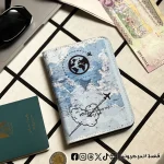 ⁦travel baby blue - Passport Cover⁩ - الصورة ⁦2⁩