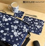 navy flowers set - 15.6 inch bag - الصورة 2