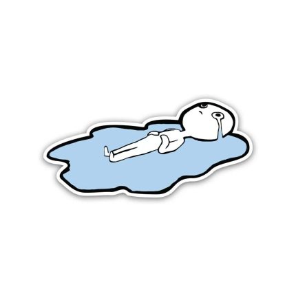 Wet Floor Bot Sad meme- Sticker
