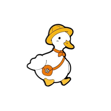 Duck with hat -Metal