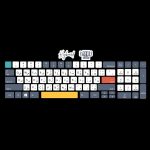 white & yellow -keyboard sticker
