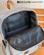 light grey Corduroy -Backpack - الصورة 7