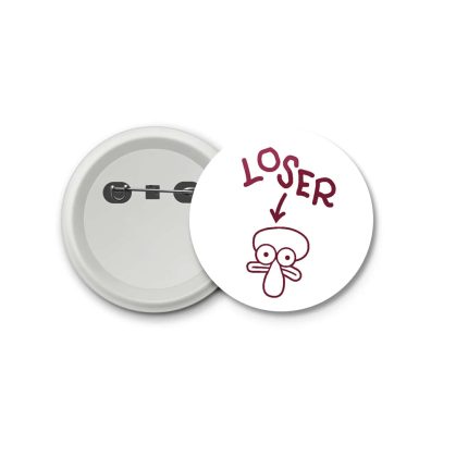 Loser Squidward SpongeBob Cartoon- blastic badge