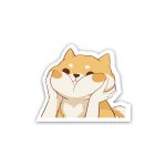 Shiba Puppy Cartoon- Sticker