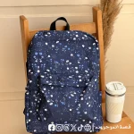 Navy flowers -bag