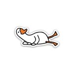 Duck  sleeping 2- Sticker