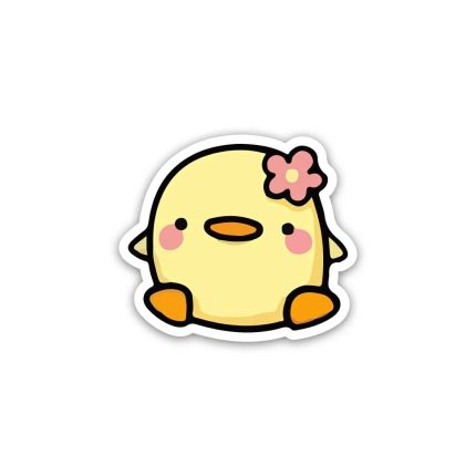 Duck flower- Sticker