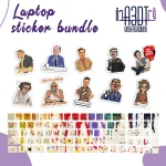 Pop color 2 key keyboard sticker bundle