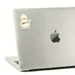 ⁦Duck  knief white- Sticker⁩ - الصورة ⁦2⁩
