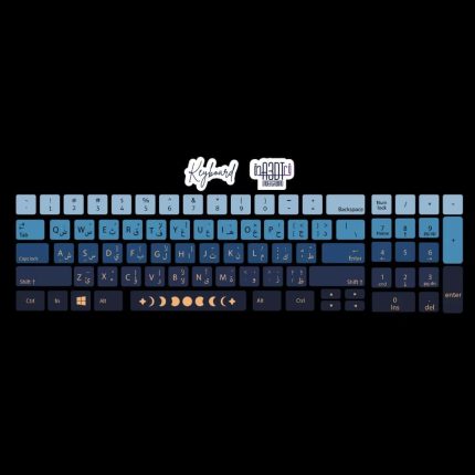 Moon -keyboard sticker