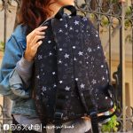 ⁦Black stars -Backpack⁩ - الصورة ⁦2⁩