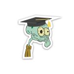 Squidward meme Graduation- Sticker