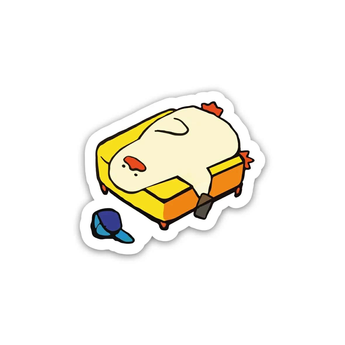 XOSY7OuGxvULqz5GoebWxtOmpuESMlc5six7waun.jpg Duck on chair 2- Sticker - الصورة 1