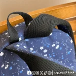 ⁦Navy flowers Backpack -set⁩ - الصورة ⁦9⁩