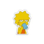 Lisa Simpson Cartoon- sticker